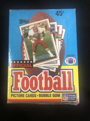 1989 Topps Football Wax Box Factory Sealed 36 Packs Mint Box Rare | eBay