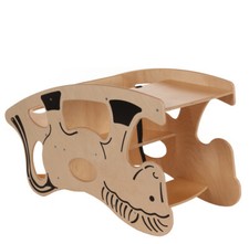 Activity/Food Horse Multi 3in1 Rocking/Highchair/Activity Desk Made in EU TREPPY