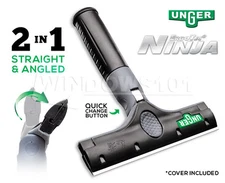 Unger 6" ErgoTec Ninja 2-in-1 Scraper for Windows Film Tint Glass Paint Tile