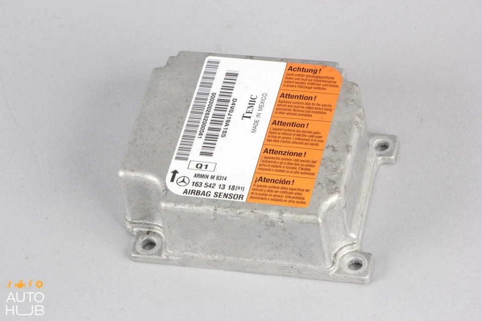 98-01 Mercedes W163 ML55 ML430 Airbag Air Bag SRS Módulo de control 1635421318 OEM Foto 4 de 4