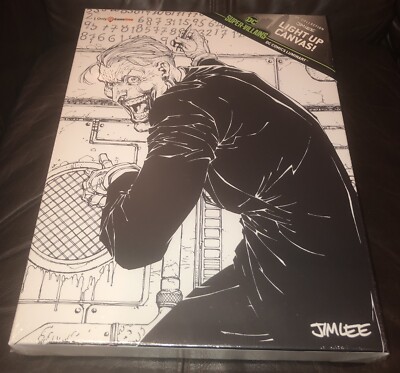 DC Comics Jim Lee Super-Villains Luminart Joker Light Up Canvas (New Sealed)
