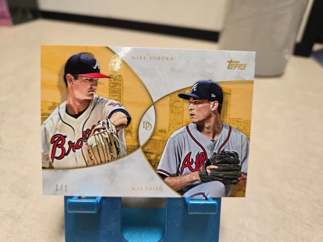 2019 Topps Mike Soroka Max Freid 1/1 One of One Dynamic Duals 15D