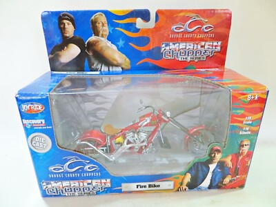 Joyride 'Fire Bile' American Chopper, Orange County Motorrad' 1:18 MIB/OVP
