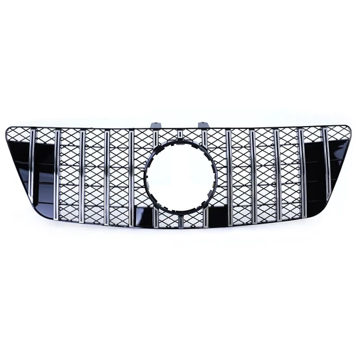 Sportgrill + Kühlergrill Schwarz Chrom, für Mercedes M-Klasse ML W164 08-11 - Bild 4 von 5
