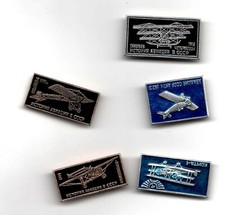 &nbsp;Russian Aircraft 5 (Five) Pin Assortment; Rare Collectible; Flat Rate Shipping