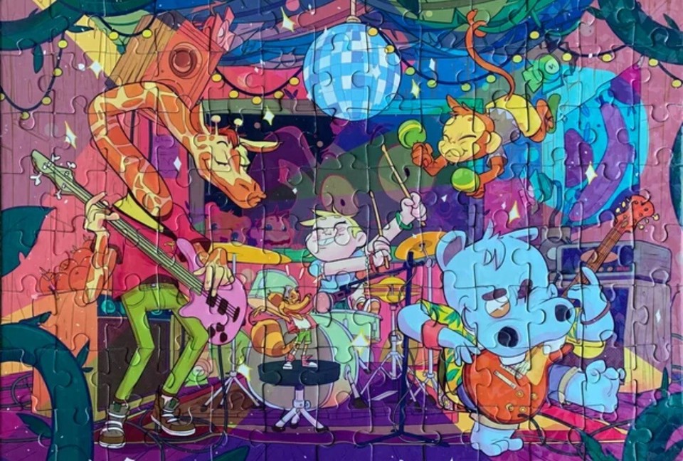 Clementoni 20177, Music Bands Brilliant Puzzle for Children 104