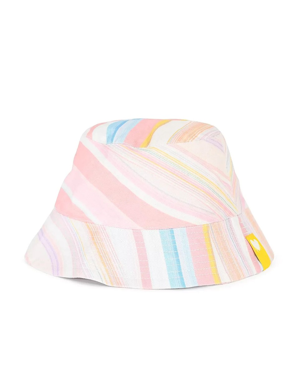 Kerri Rosenthal Mirage Bucket Hat One Size Pastel Stripe Rtl  display picture 1