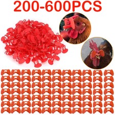 200-600pcs Pinless Chicken Peepers Pheasant Poultry Blinders Spectacles No Fight
