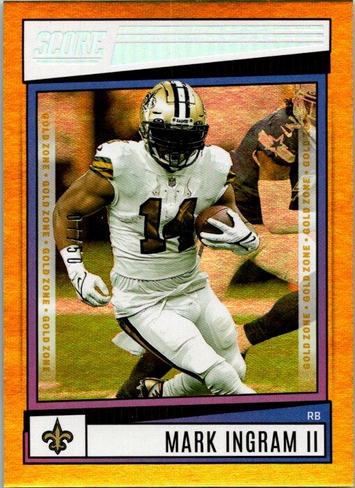 2022 SCORE GOLD ZONE PARALLEL #59 MARK INGRAM II 07/50