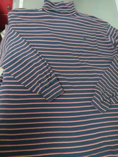 Polo Ralph Lauren Men  s XL Turtleneck Shirt -100 Cotton Stripes USA-Vintage