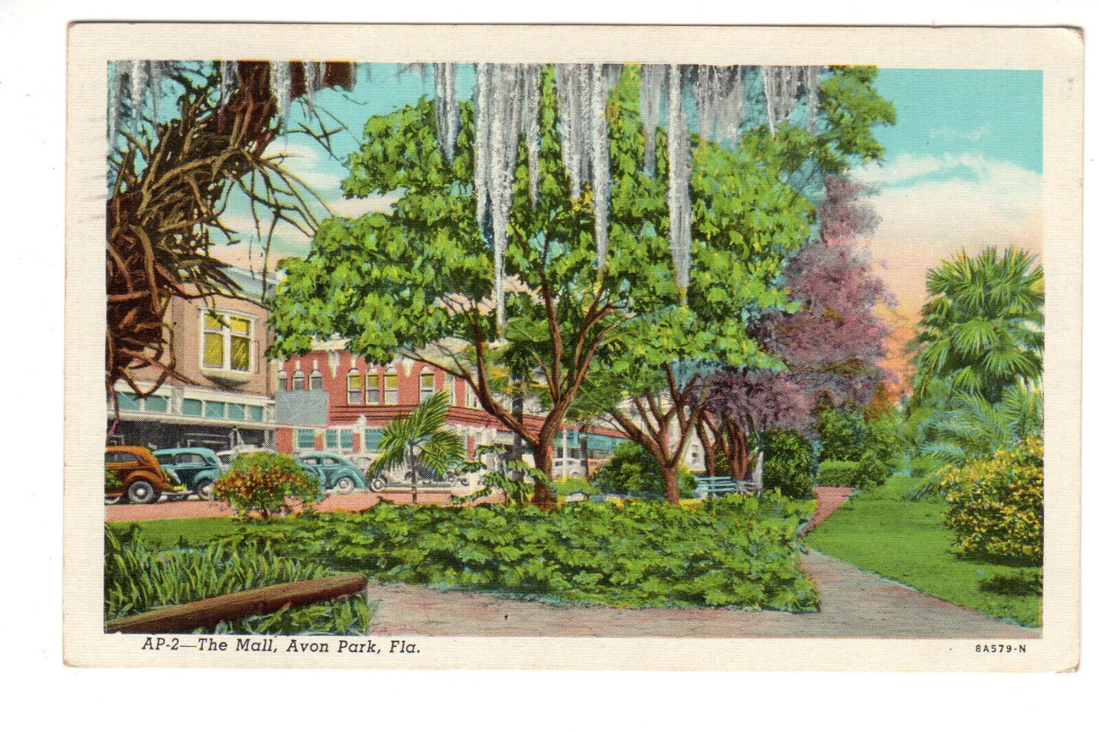 Postcard: Avon Park, FL (Florida) - Mall Landscape