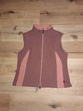 Woolrich Womens Full Zip Rose Pink Fleece Vest w/ Zipped Pockets Size Large