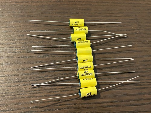 Condensatori Film Giallo 0.22uF 630V 25 Condensatori Pellicola Gialla .22uF 630V - Per Amplificatori A Tubi, Tone Control Condensatori 0.22uf 630v