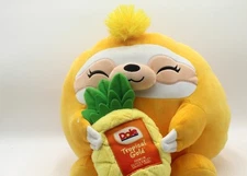 Snackles Series 2 Sloth Holding Dole Pineapple 14" Soft Squishy Plush by ZURU