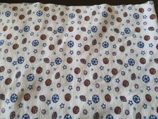 Koala Baby Sports Ball Star Receiving Blanket Flannel Blue White Football Soccer