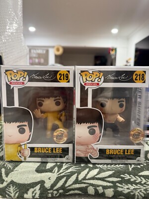 Lot Funko Pop! Bruce Lee – 218 & 219 – Enter The Dragon & Game Of Death – 10 Cm – 2015 – Rares