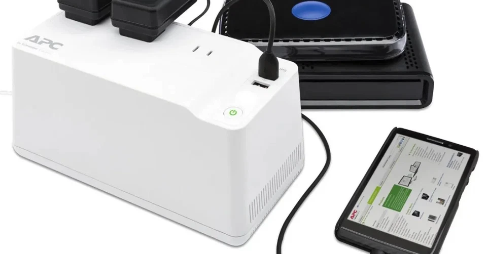 NIB APC Back-UPS BGE90M 75W & 2 USB Charging Ports (for phone & tablet, not PC) - Image 2 of 4