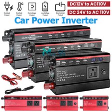 Convertidor 5000W De 12V A 110V/24V A 110V Para Carro Auto inversor de corriente