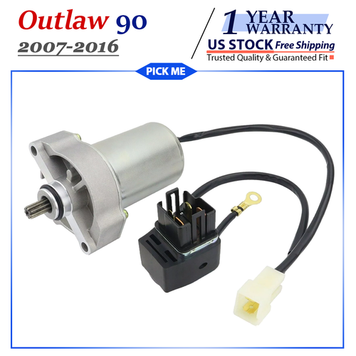 Starter for Polaris Outlaw 90 Sportsman 90 2007-2014 Polaris Outlaw 110 Sportsman 110 2016-2023 0453478 0454952 31200-18S-000