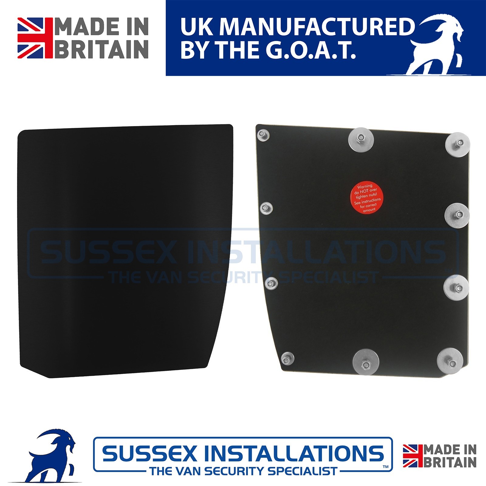 Shield Set For Berlingo Partner Proace City Combo Doblo Twin Doors Black