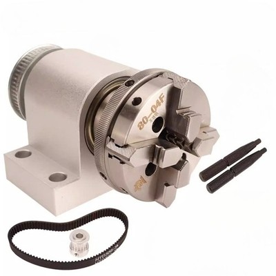 Mini Wooden Bead Lathe 3-Jaw/4-Jaw Chuck Spindle 50/65/80mm Clamping Spindle