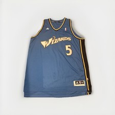 Vintage Adidas Kwame Brown Washington Wizards Jersey 5 Men's Size XXL 2 Inches
