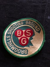 Broomhills Shooting Ground embroidered circular patch/badge