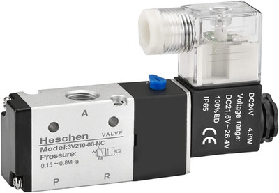 Electrical Pneumatic Solenoid Valve 3V210-08 24VDC 4.8W PT1/4 3/2 Way CE