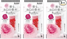 [ x3 ] Kobayashi Breath Care Breath Parfume Rose  50 tablets Refreshing Capsule