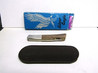 Gerber Silver Eagle by Sakai Japan Knife 250A Wood NOS Original Box Sleeve
