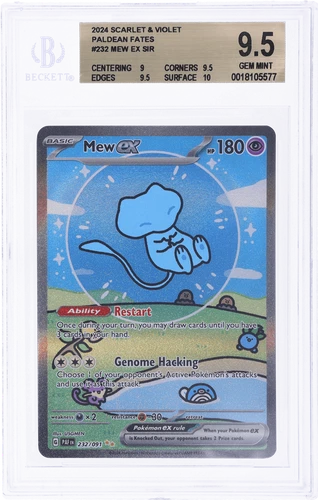 2024 Pokemon Scarlet and Violet Paldean Fates Mew Ex BGS 9.5