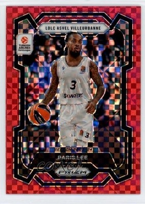 2023 Panini Prizm Turkish Airlines EuroLeague Red Power /75 Paris Lee #18 1u5y