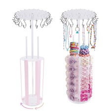 Bow Holder Bow Organizer for Girls,Baby Hair Clips Storage Stand, Rotatable H...