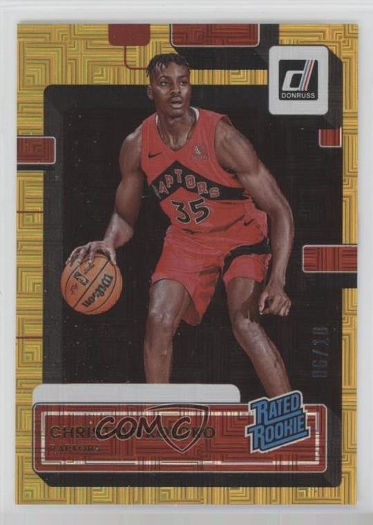 2022 Panini Donruss Rated Choice Gold 6/10 Christian Koloko #233 Rookie RC 0kr0