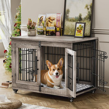 Dog Crate Furniture For Medium Dogs 32 Dog Kennel Indoor With Cushion Wheel Dog Crate Furniture For Medium Dogs 32 Dog Kennel Indoor With Cushion Wheel
