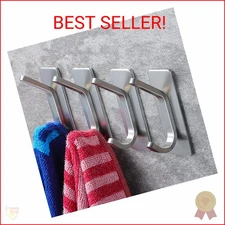 YIGII Towel Hook/Adhesive Hooks - Wall Hooks for Coat/Robe/Towels Stick on Bathr