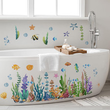 Under the Sea Wall Decals Coral Reef Fish Ocean Stickers Kids Room Decor