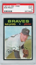 1971 O-Pee-Chee OPC #147 Bob Priddy - PSA 9