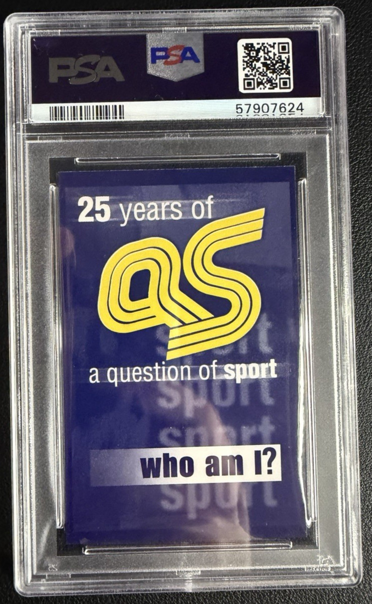 David Beckham 2002 A Question of Sport 25th Anniversary PSA 9 England Man U view 2