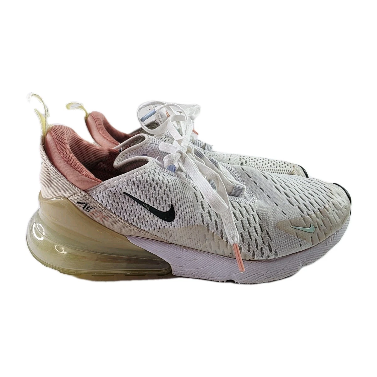Nike Air Max 270 White Sanddrift Sneakers Shoes DQ7642 100 Men\'s Size 8.5 W9.5 Nike Air Max 270 White Sanddrift 2022 | eBay main image 2