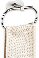 Maiql, Anello Autoadesivo Per Asciugamani Da Bagno, In Acciaio Inox, Senza Foratura, Moderno Gancio Per Asciugamani Da Parete In Nichel Spazzolato - 5