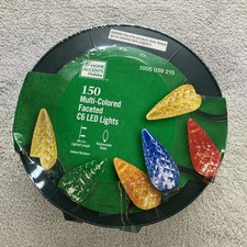 Home Accents 150-Light Multi-Colored - C6 LED Christmas String Lights 49.6 ft.