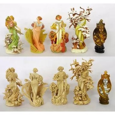 Trading Figure Normal 10er Set Alphonse Mucha Figur Museum 7 cm