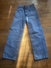 Vintage URIT Boys Jeans Size 14 Slim (23/24x26) Made In USA Denim Light Wash