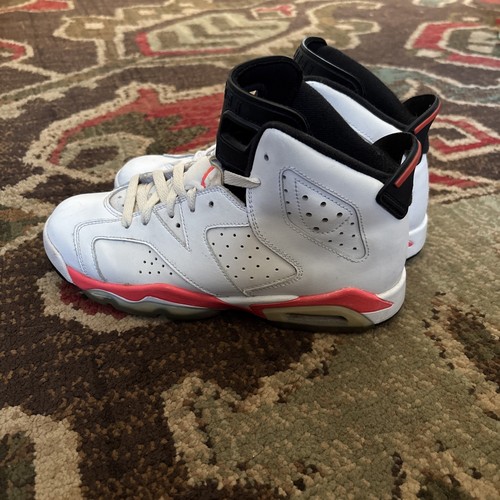 NIKE Air Jordan VI 6 Retro BG Infrared 384665 123 Size 6Y - Picture 3 of 9