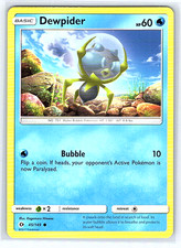 Carta Pokemon Dewpider 45/149 Sole e Luna NM o LP