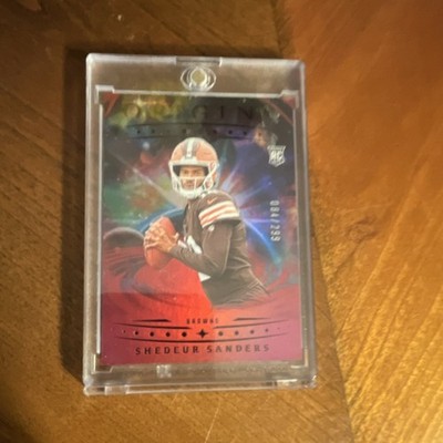 Panini 2025 Origins Rookies Shedeur Sanders #107 Holo Red RC /299 Browns
