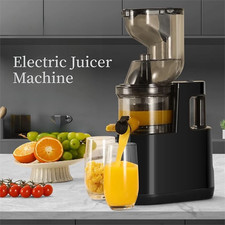 Cold Press Slow Masticating Electric Juicer & Fruit Squeezer - 97% High Yield UK