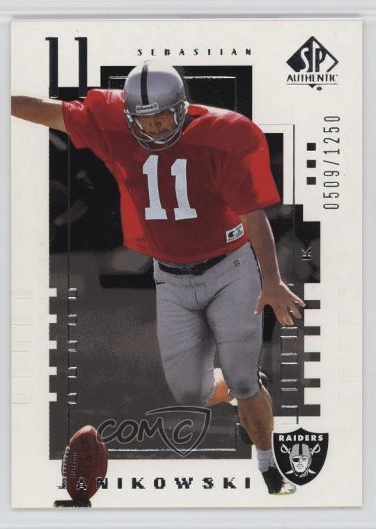 2000 SP Authentic /1250 Sebastian Janikowski #112 1o7b