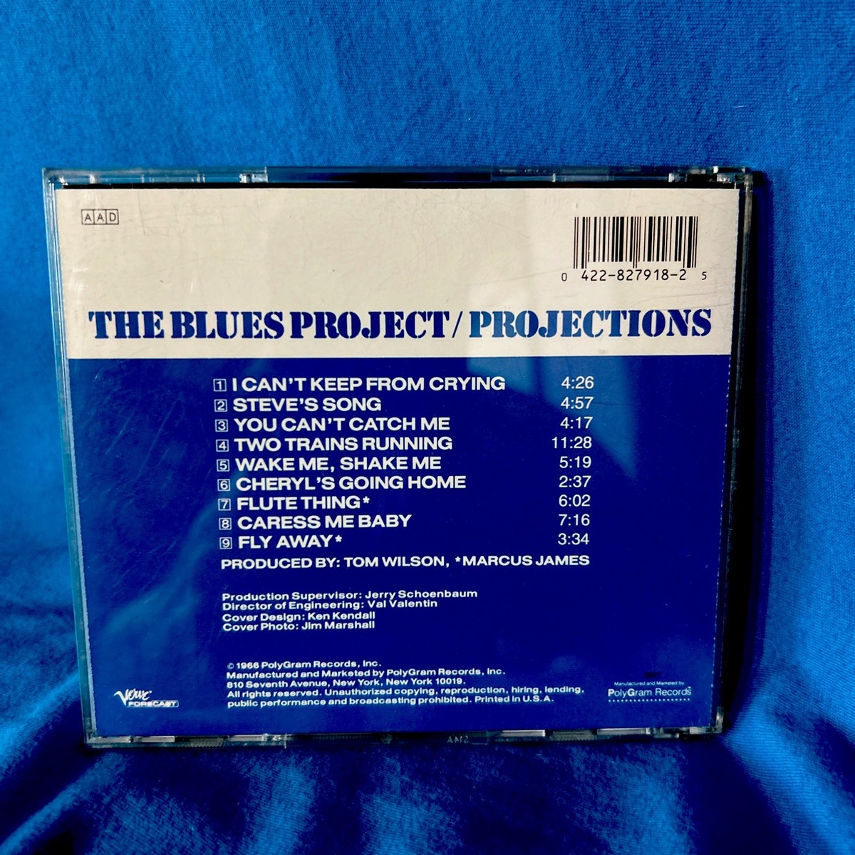 BLUES PROJECT CD - PROJECTIONS 1966 - AL KOOPER & S. KATZ FORMED